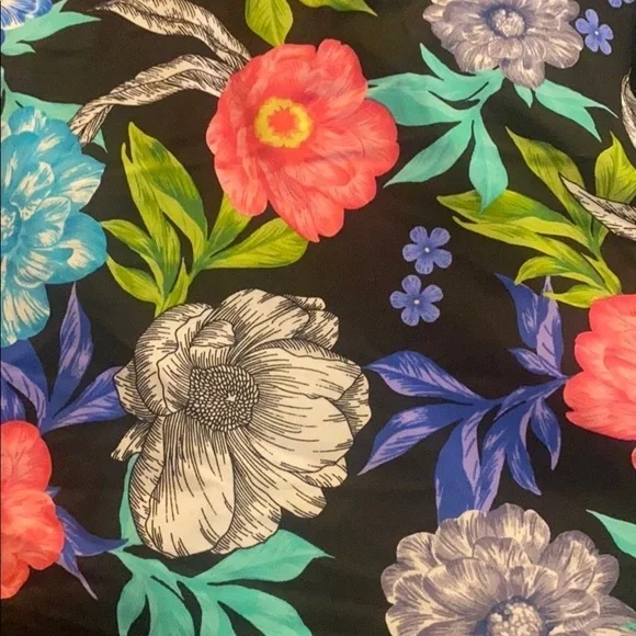 SWIM Solutions Soft Blooms Mesh Trim Swimdress - Picture 8 of 8